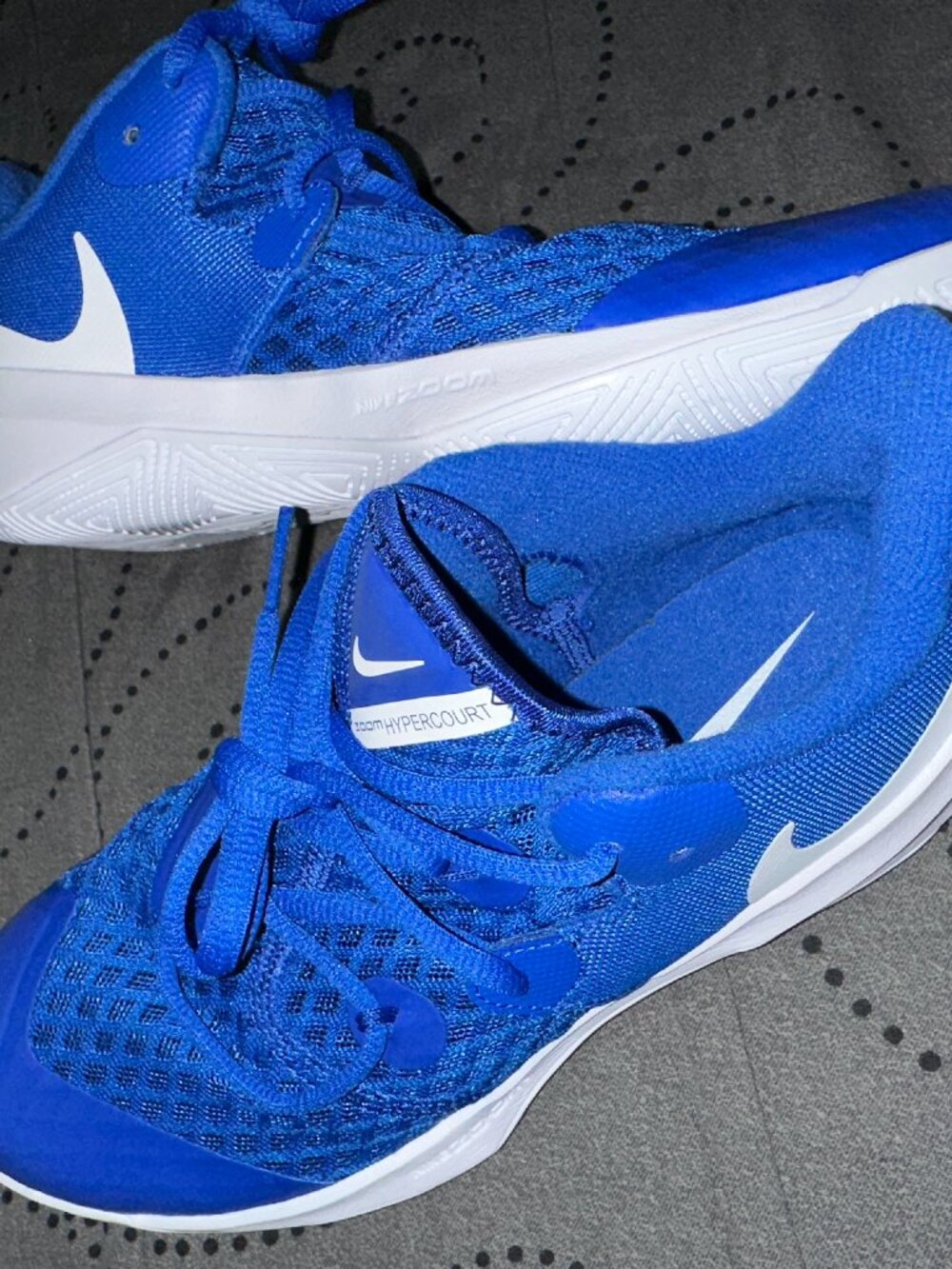 NIKE ZOOM HYPERSPEED COURT VOLLEYBALL R. BLUE SHOES SIZE 5.5 WOMEN NEW NO BOX $